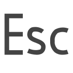 Esc A SVG Icon